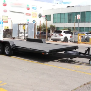 18×6’6″ 3200kg gvm semi flat car carrier trailer for sale3200 kg atm
