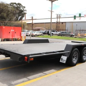 18×6’6″ 3200kg gvm semi flat car carrier trailer for sale3200 kg atm