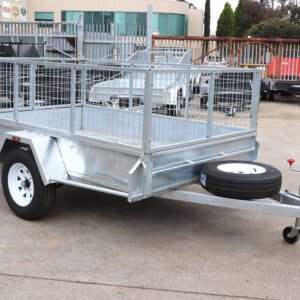 8×5 australian galvanised cage trailer | single axle | 2ft galvanised cage trailer for sale australian made trailer