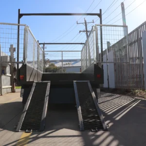 10×5 all purpose hydraulic tipper trailer | 3ft cage | ladder rack | plant ramps 3200 kg gvm