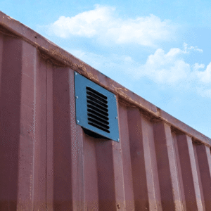 powered shipping container wall vent