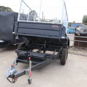 10×5 heavy duty hydraulic tipper box trailer 3ft cage | high sides – melbourne victoria | 2.8 ton gvm | 2800 kg gvm