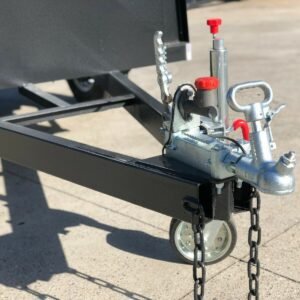 6×4 single axle 5ft high fully enclosed van / cargo trailer with brakes 1000kg gvm for sale