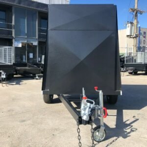 6×4 single axle 5ft high fully enclosed van / cargo trailer with brakes 1000kg gvm for sale