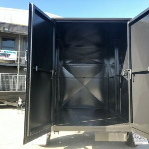 6×4 single axle 5ft high fully enclosed van / cargo trailer with brakes 1000kg gvm for sale