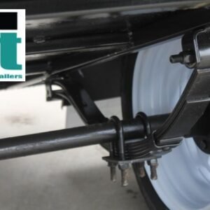 6×4 single axle domestic heavy duty | checker plate floor | drop front | trailer for sale