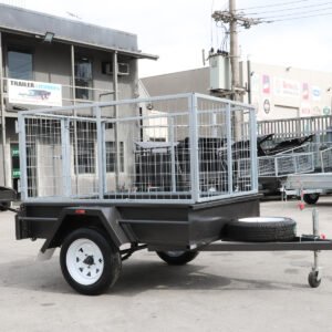 6×4 medium duty checker plate floor cage trailer | 3ft cage trailer for sale in melbourne