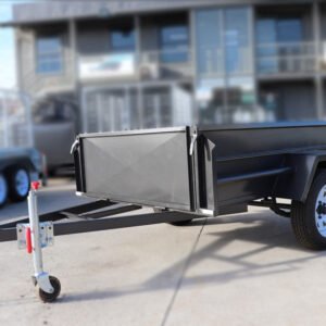 6×4 domestic heavy duty box trailer for sale with 18 inches high sides