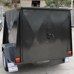6×4 single axle 4ft high fully enclosed van / cargo trailer for sale