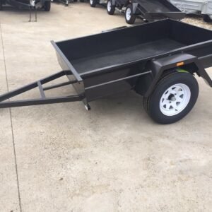 7×5 single axle medium duty | checker plate floor | fixed front | trailer for sale