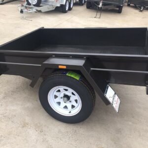 7×5 single axle medium duty | checker plate floor | fixed front | trailer for sale