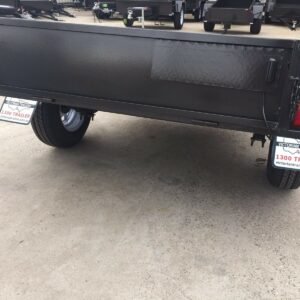 7×5 single axle medium duty | checker plate floor | fixed front | trailer for sale