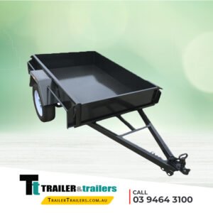 7×4’6 single axle commercial heavy duty box trailer | drop front | box trailer for sale melbourne victoria