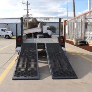 7×4 scissor lift trailer plant / machinery trailer for sale – 2x drop down ramps