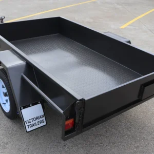7×4 single axle domestic heavy duty | checker plate floor | drop front | trailer for sale melbourne