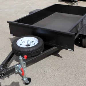 7×4 single axle medium duty | checker plate floor | fixed front | trailer for sale