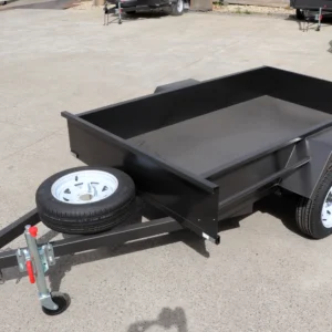 7×4 single axle medium duty | checker plate floor | fixed front | trailer for sale