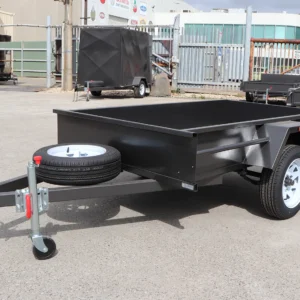 7×4 single axle medium duty | checker plate floor | fixed front | trailer for sale