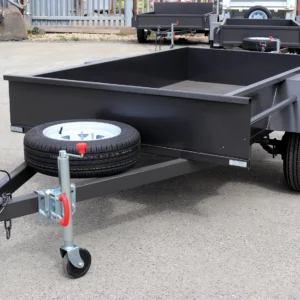 7×4 single axle medium duty | checker plate floor | fixed front | trailer for sale