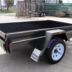 7×4 single axle medium duty | checker plate floor | fixed front | trailer for sale