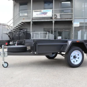 7×4 single axle domestic heavy duty | checker plate floor | drop front | trailer for sale melbourne