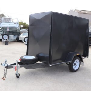 7×4 single axle 5ft high fully enclosed van / cargo trailer for sale