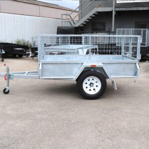 7×4 australian galvanised cage trailer | single axle | 2ft galvanised cage trailer for sale australian made trailer