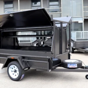 7×4 commercial heavy duty tradesman | tradie top trailer for sale | 900mm tradesman top