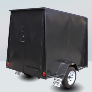 7×4 single axle 5ft high fully enclosed van / cargo trailer for sale
