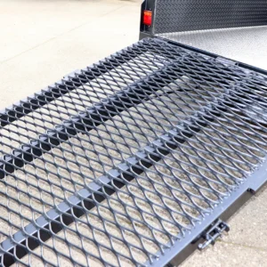 7×4 single axle gardening trailer with 6ft drop grid mesh ramp 1000 kg gvm