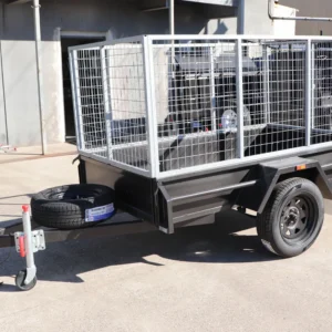 7×4 commercial heavy duty single axle cage trailer | 3 ft cage | for sale melbourne