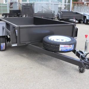 7×4 single axle domestic heavy duty | checker plate floor | drop front | trailer for sale melbourne