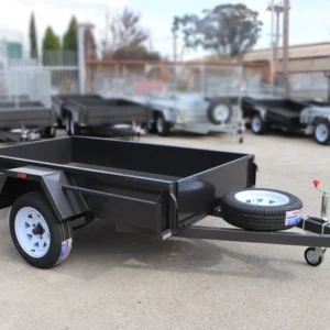 7×4 single axle domestic heavy duty | checker plate floor | drop front | trailer for sale melbourne