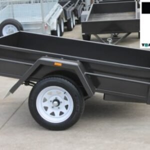 7×4’6 single axle commercial heavy duty box trailer | drop front | box trailer for sale melbourne victoria