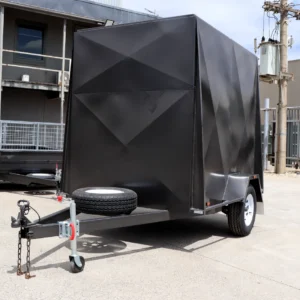 7×5 single axle 6ft high fully enclosed van / cargo trailer for sale