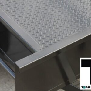 7×5 single axle medium duty | fixed front | checker plate floor | box trailer for sale melbourne