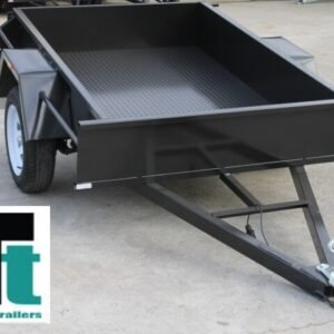 7×5 single axle medium duty | fixed front | checker plate floor | box trailer for sale melbourne