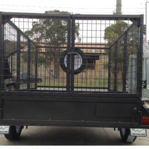 7×5 single axle commercial heavy duty cage trailer for sale melbourne | 3 ft australian built painted cage