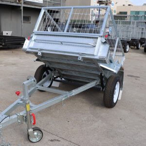 8×5 single axle 2ft cage heavy duty galvanised trailer for sale