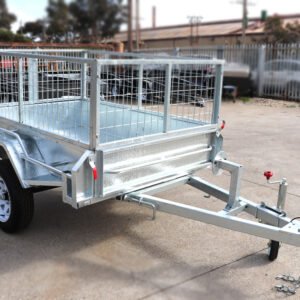 8×5 single axle 2ft cage heavy duty galvanised trailer for sale