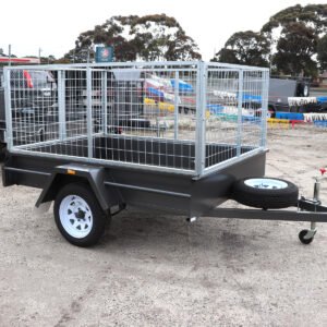 7×5 medium duty checker plate floor cage trailer | 3ft cage trailer for sale in melbourne