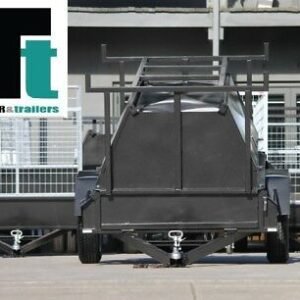 6×4 commercial tradesman trailer | 750mm toolbox top | rear lift up door | tradesman for sale