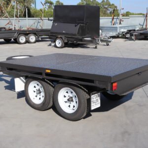 8×5 domestic duty tandem axle flat top trailer for sale