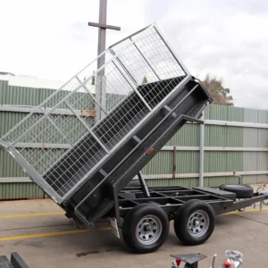 8×5 heavy duty hydraulic tipper box trailer for sale | 2.8 ton gvm | 3ft cage | 2800 kg gvm