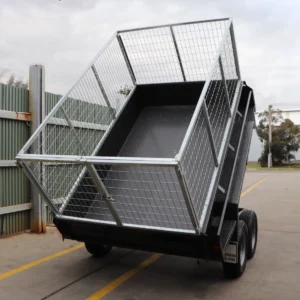 8×5 heavy duty hydraulic tipper box trailer for sale | 2.8 ton gvm | 3ft cage | 2800 kg gvm