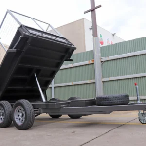 8×5 heavy duty hydraulic tipper box trailer for sale | 2.8 ton gvm | 3ft cage | 2800 kg gvm