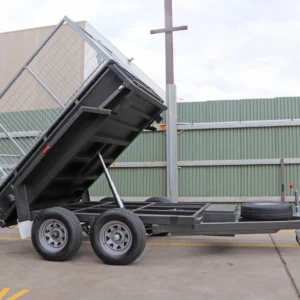 8×5 heavy duty hydraulic tipper box trailer for sale | 2.8 ton gvm | 3ft cage | 2800 kg gvm