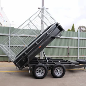 8×5 heavy duty hydraulic tipper box trailer for sale | 2.8 ton gvm | 3ft cage | 2800 kg gvm