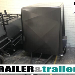 8×5 single axle 4ft high fully enclosed van / cargo trailer for sale