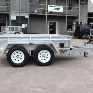 12×6 australian galvanised & australian made tandem axle heavy duty box trailer 2800 kg atm australian made trailer